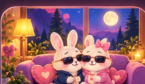 Cozy room with Bunny and Kat
