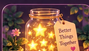 A jar filled with magical stars